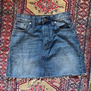 Madewell Blue Denim Mini Skirt
